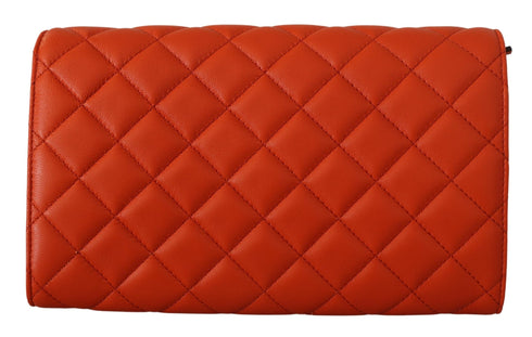 Versace Red Nappa Leather Medusa Evening Bag